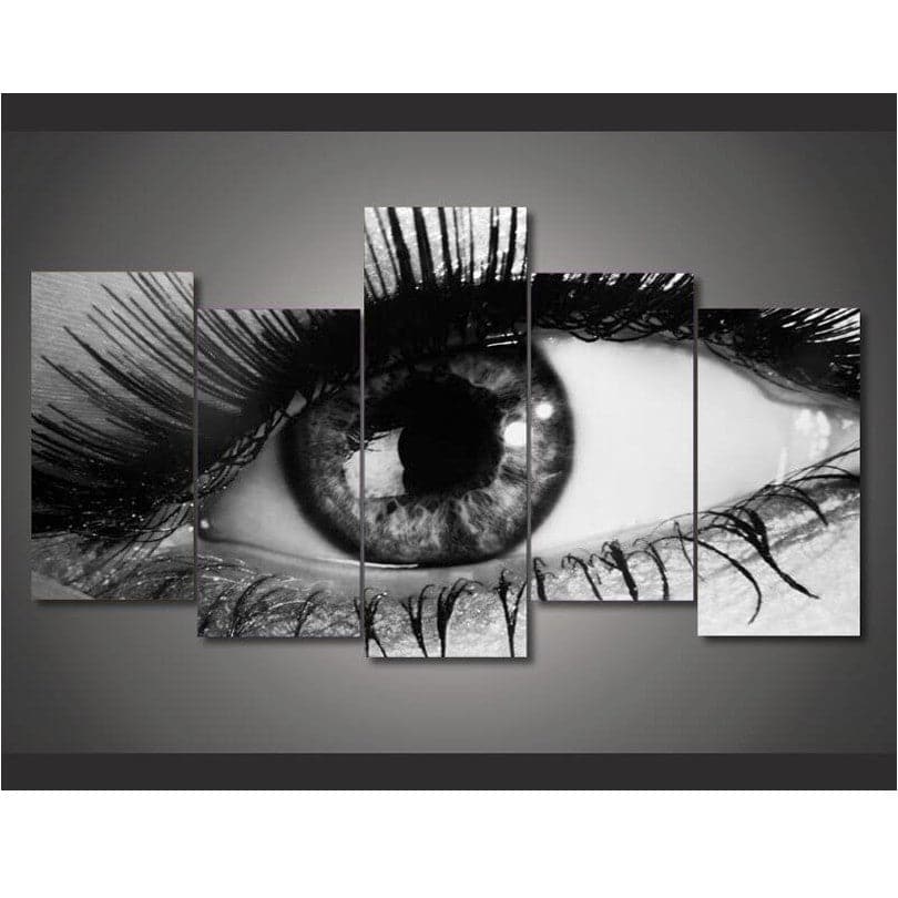 Framed 5 Panels - The Eye