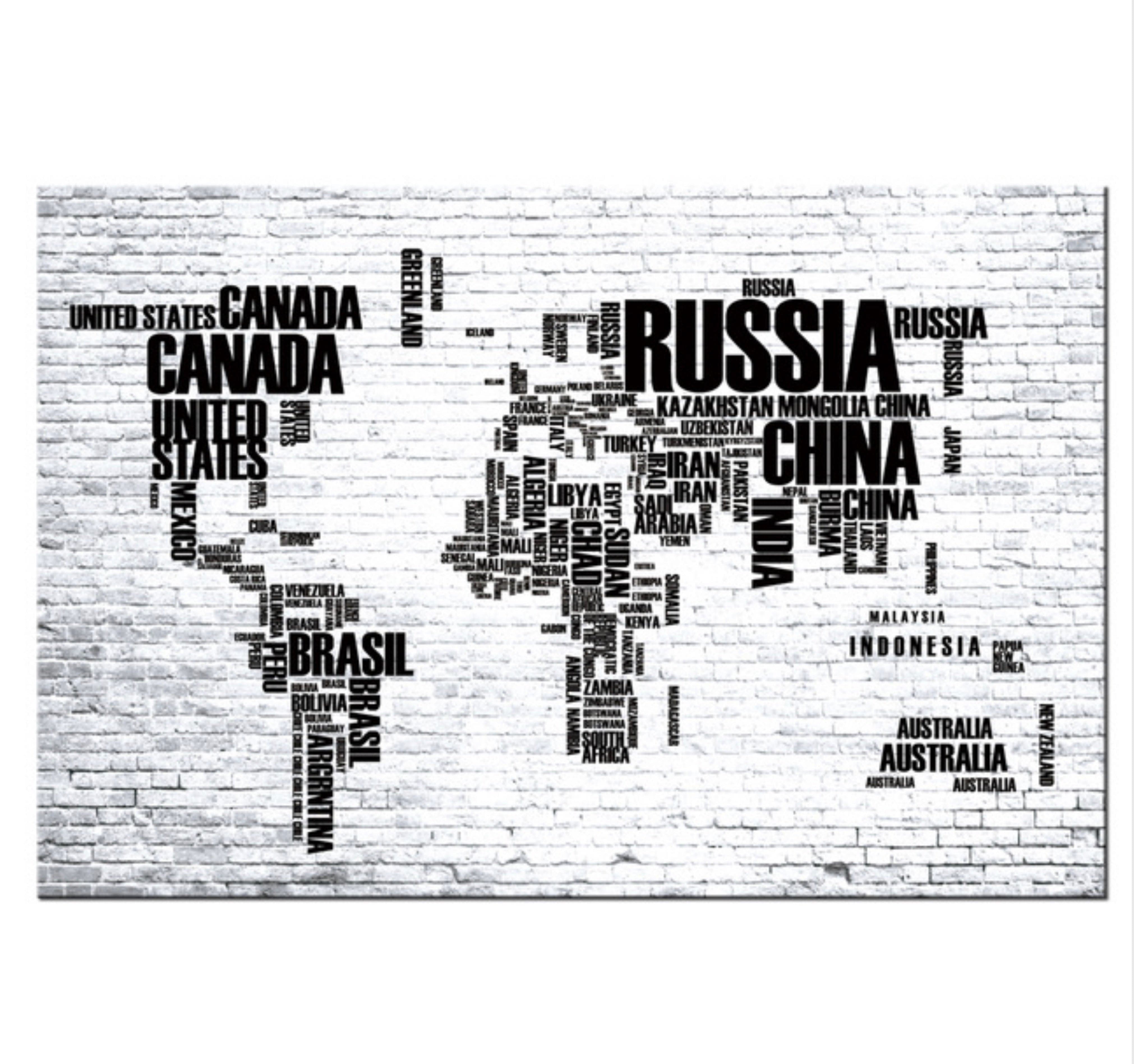 Framed 1 Panel - World Map