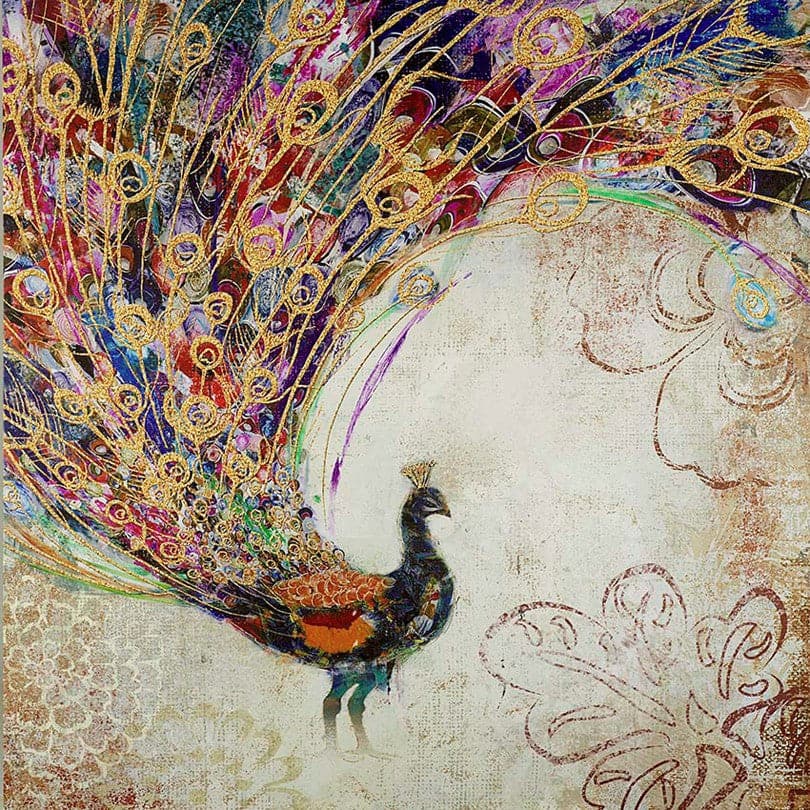 Framed 1 Panel - Peacock