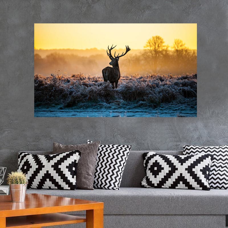 Framed 1 Panel  - Deer Art