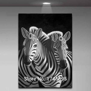 Framed 1 Panel - Zebras