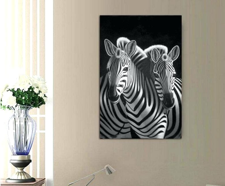 Framed 1 Panel - Zebras