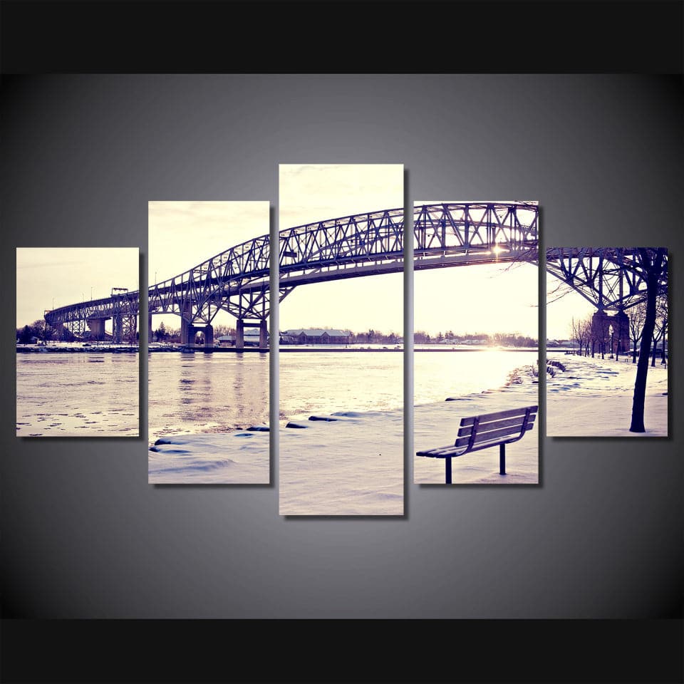 Framed 5 Panels - Bridge