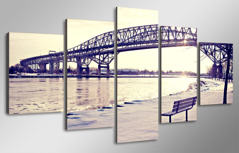Framed 5 Panels - Bridge