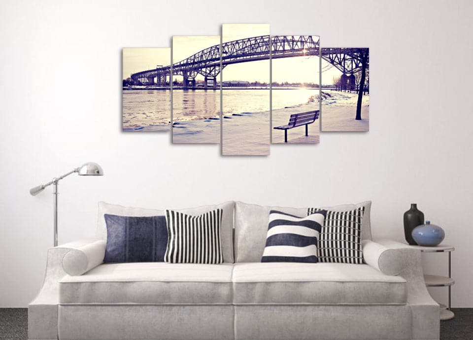 Framed 5 Panels - Bridge