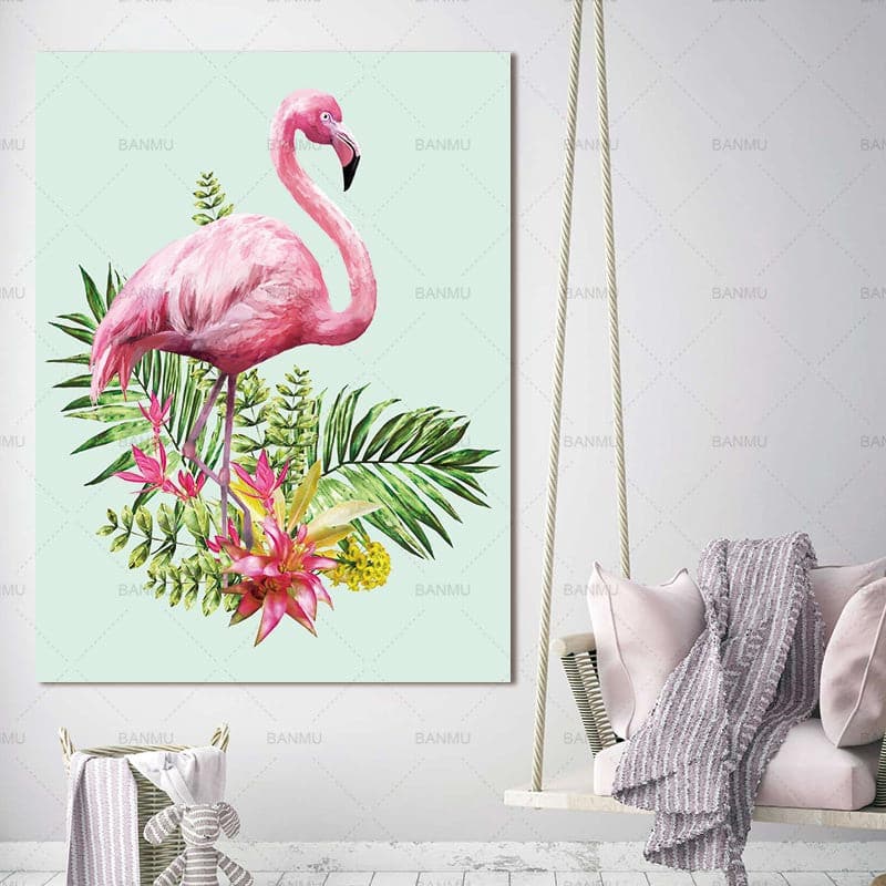 Pine Stretched  Framed 1 Panel - Cygnus olor