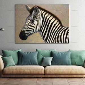 Framed 1 Panel - Zebra