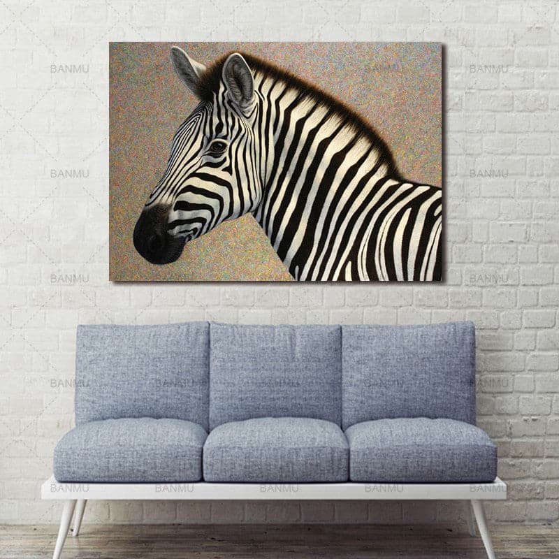 Framed 1 Panel - Zebra