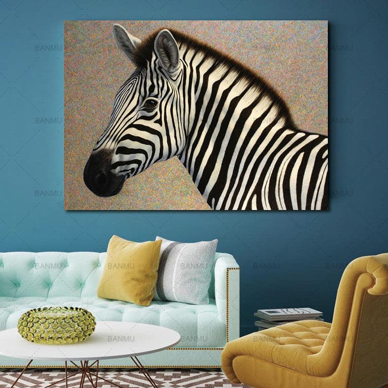 Framed 1 Panel - Zebra