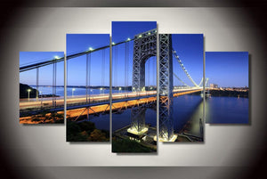 Framed 5 Panels - Bridge
