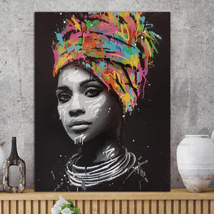 Framed 1 Panel - African Woman