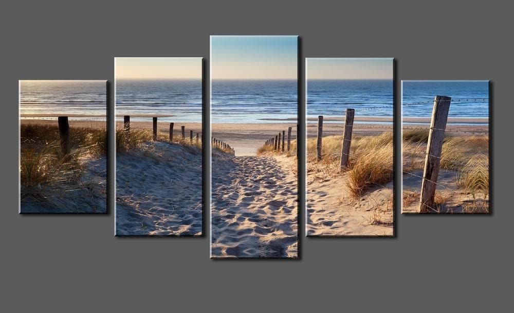 Framed 5 Panels - Seascape