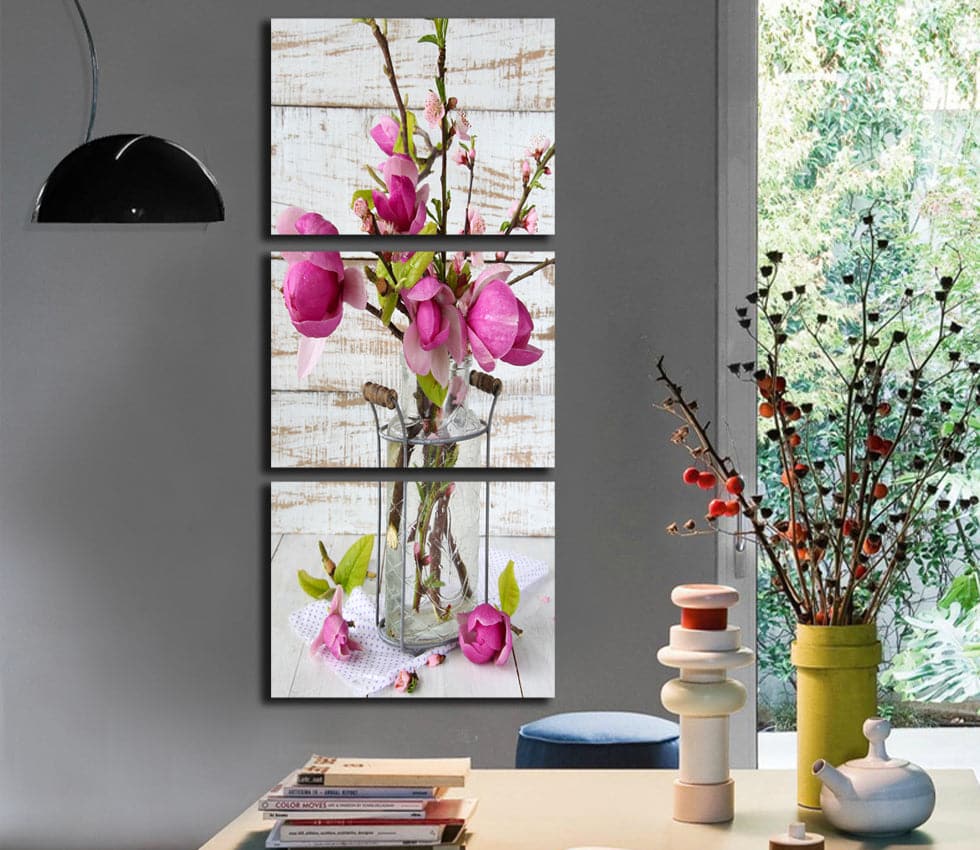 Framed 3 Panels - Flower