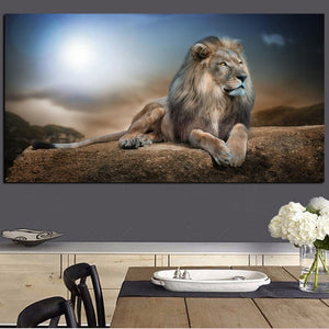 Framed 1 Panel - Lion
