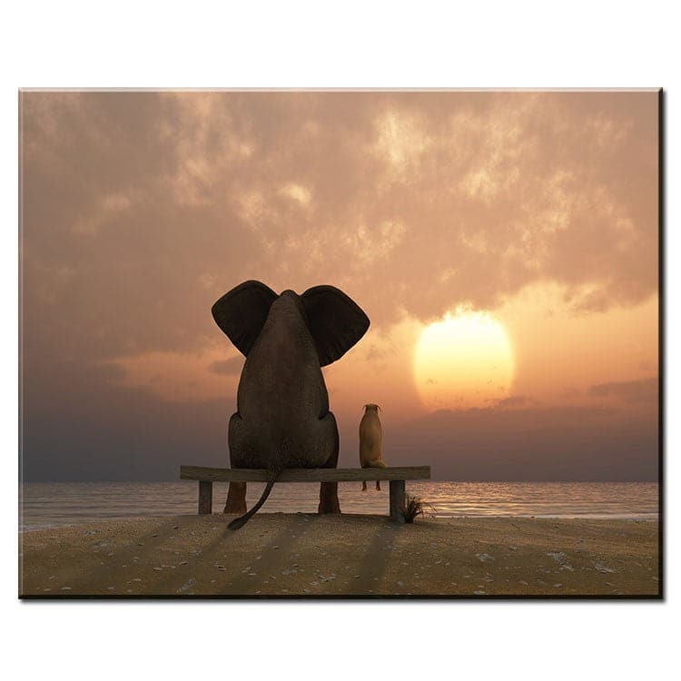Pine Stretched  Framed 1 Panel - Friendship