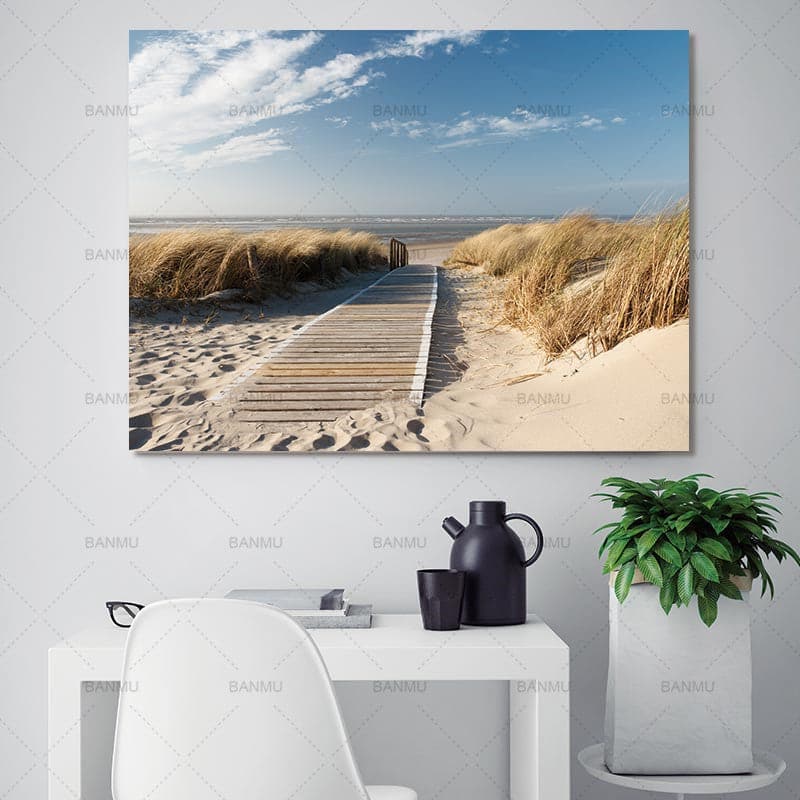 Framed 1 Panel - NZ Beach
