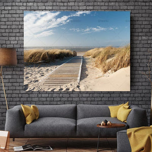 Framed 1 Panel - NZ Beach