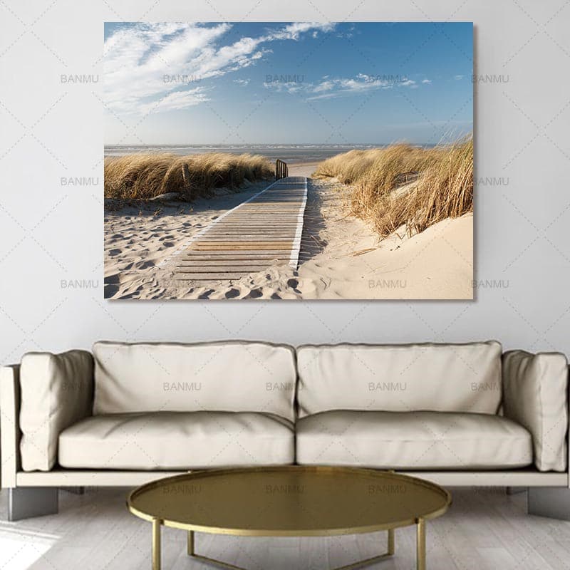 Framed 1 Panel - NZ Beach
