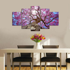 Framed 5 Panels - Cherry Tree