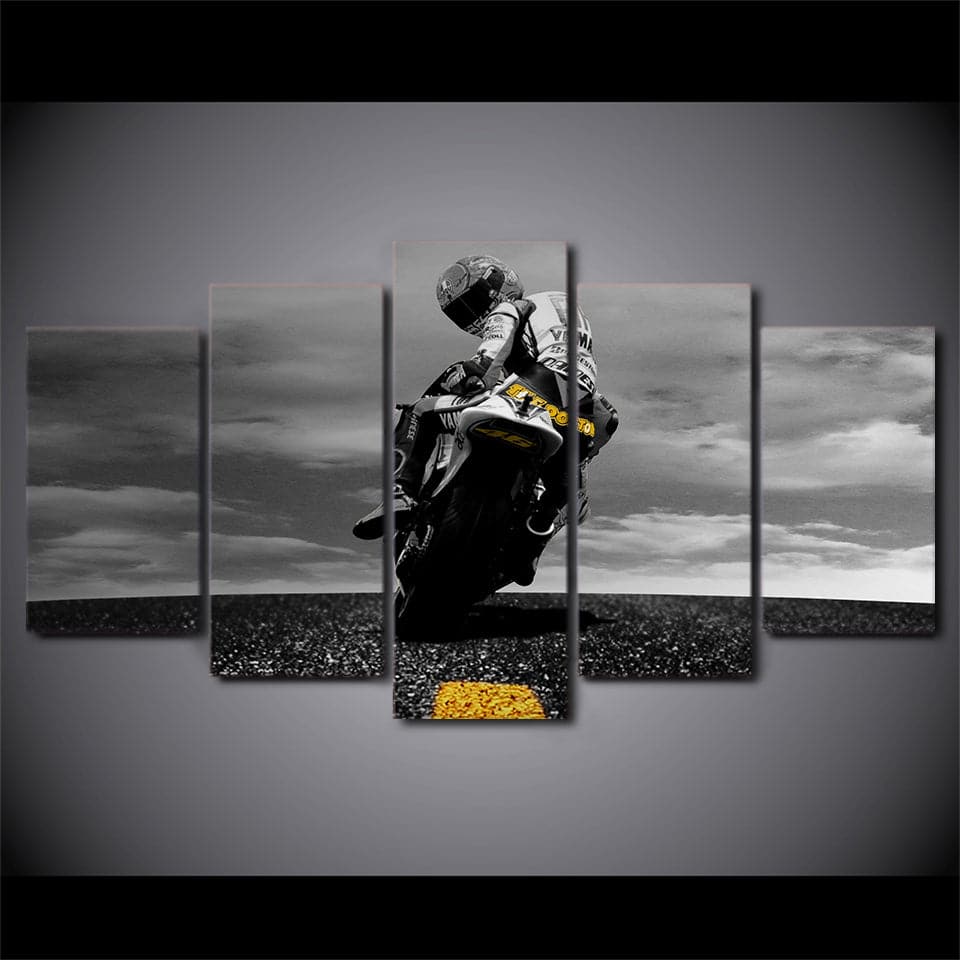 Framed 5 Panels - Motor GP