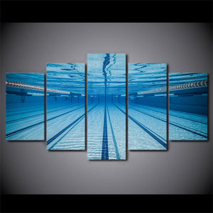 Framed 5 Panels - Pool