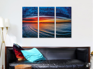 Framed 3 Panels - Sunset