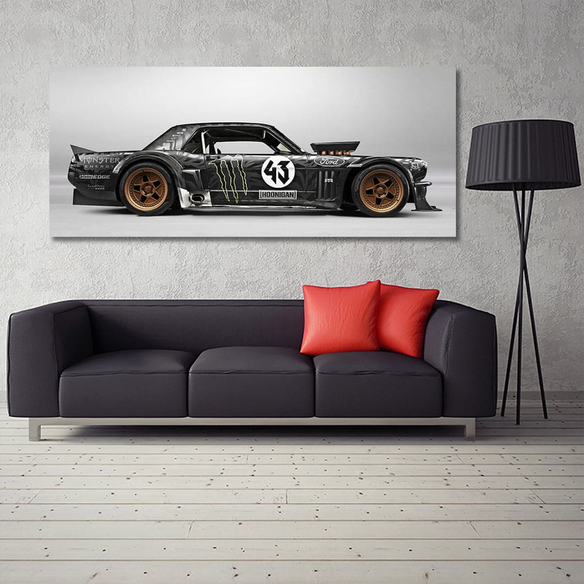 Framed 1 Panel - Ken block' s Ford Mustang