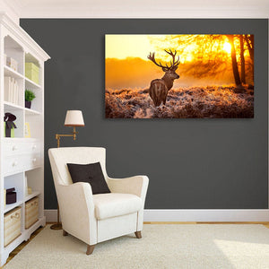 Framed 1 Panel - Deer Art