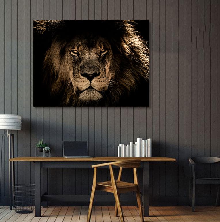 Framed 1 Panel - Lion Art