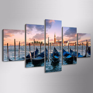 Framed 5 Panels - Landscape