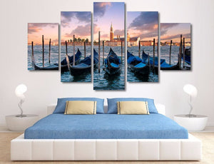 Framed 5 Panels - Landscape