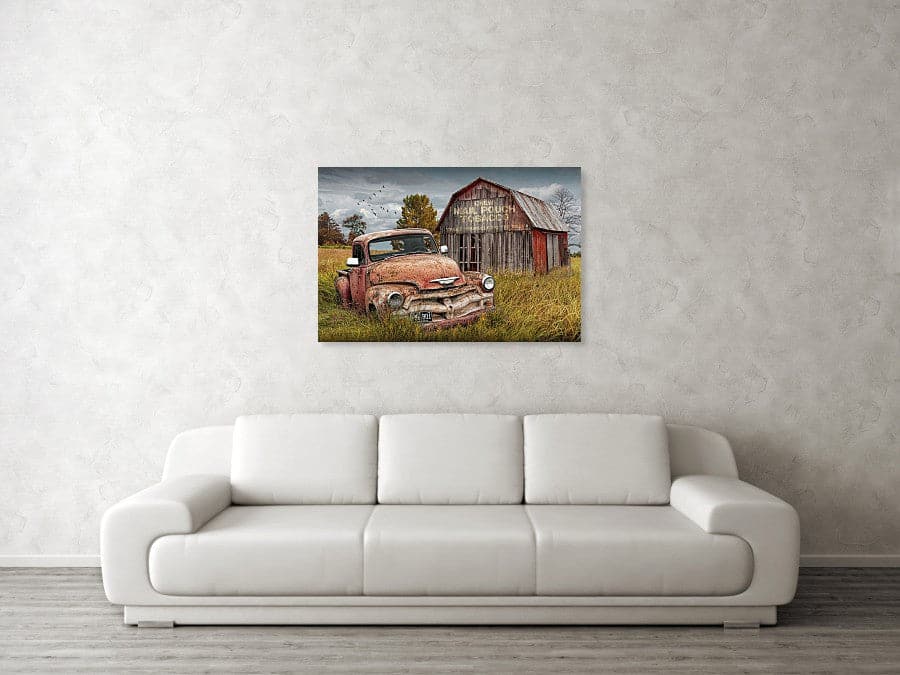 Framed 1 Panel - Rustic Car