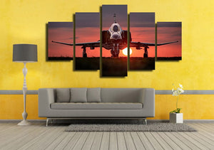 Framed 5 Panels - War Plane