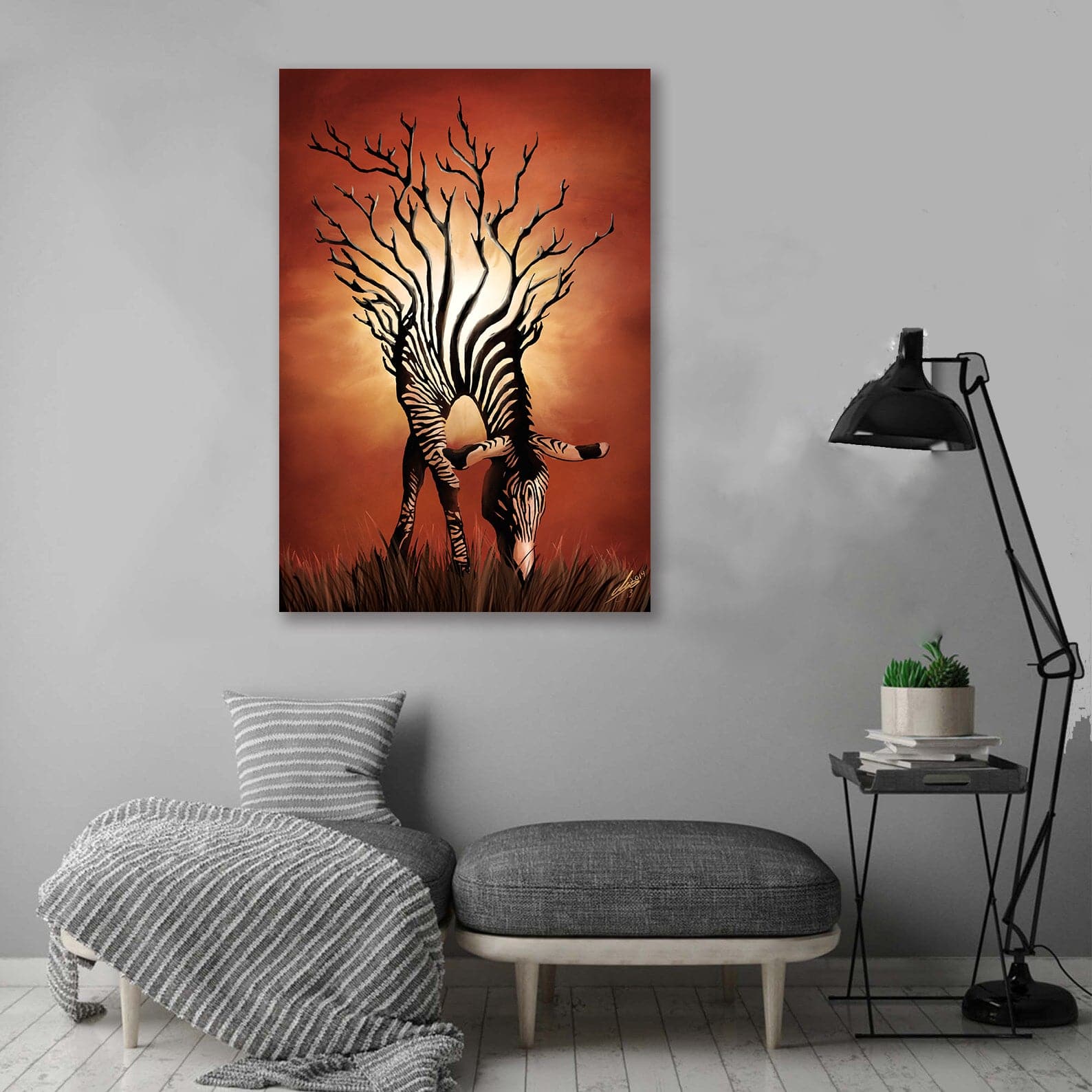 Framed 1 Panel - Abstract