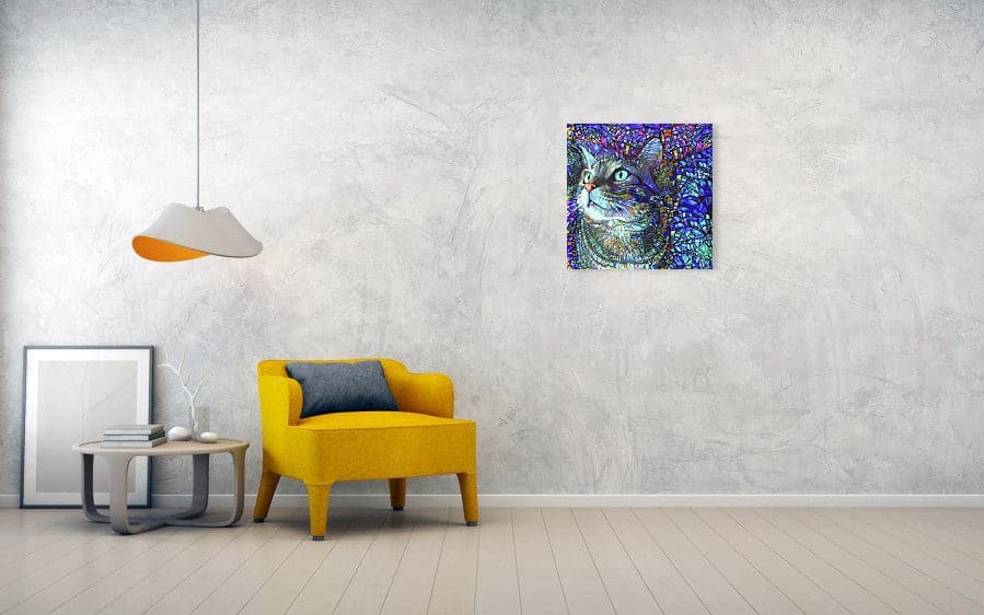 Framed 1 Panel - Crystal Cat