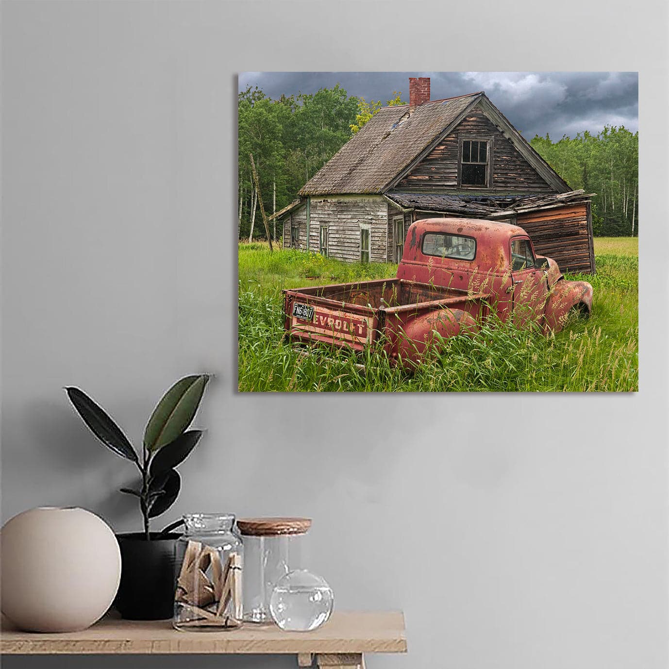 Framed 1 Panel - Rustic Truck