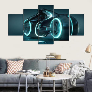 Framed 5 Panels - Motorbike