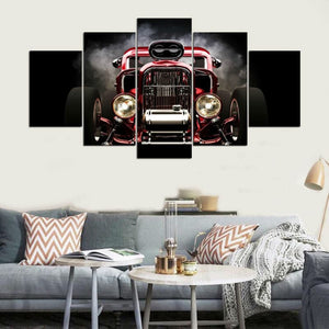 Framed 5 Panels - Classic Car