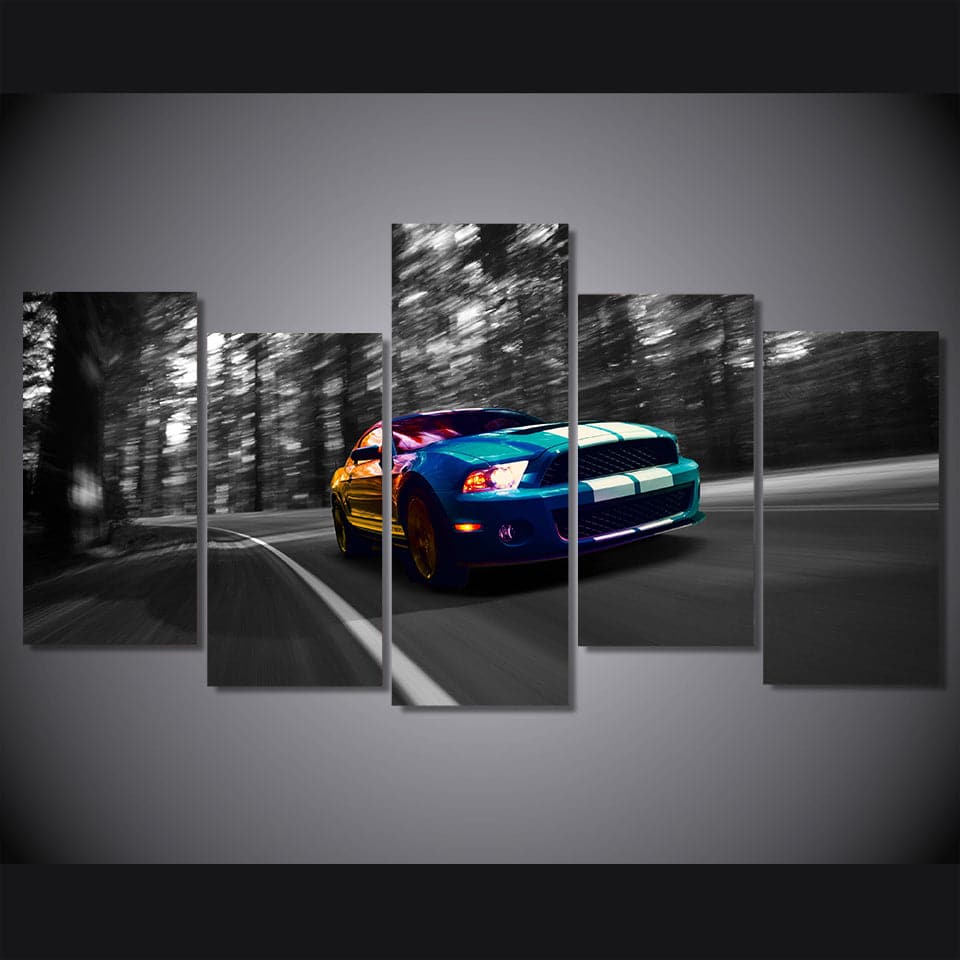 Framed 5 Panels - Ford Mustang