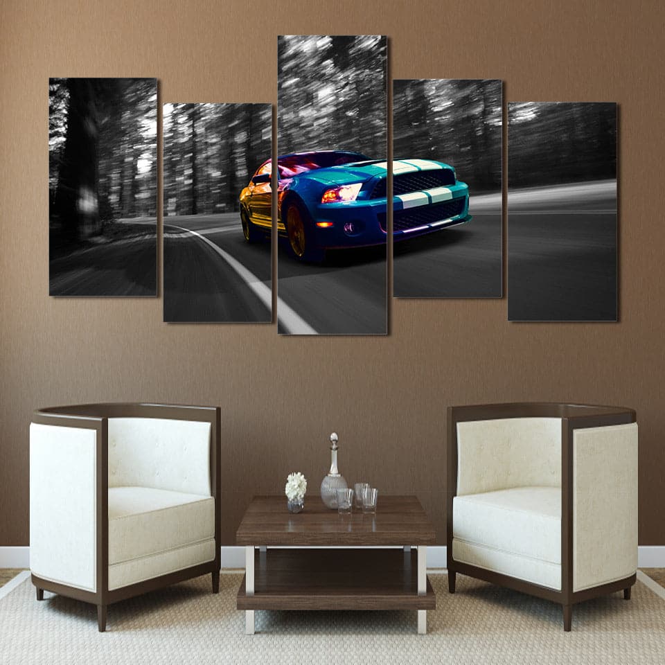 Framed 5 Panels - Ford Mustang