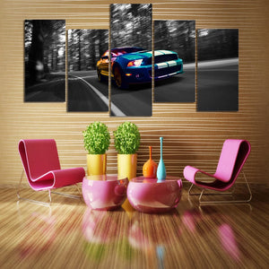 Framed 5 Panels - Ford Mustang