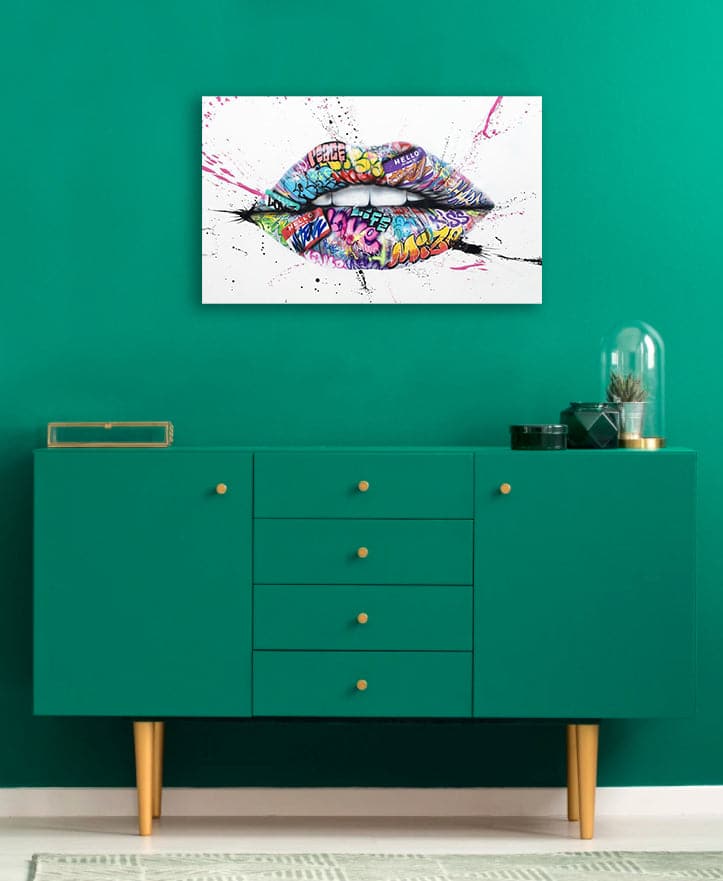 Framed 1 Panel - Lip Art