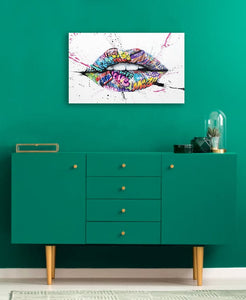 Framed 1 Panel - Lip Art