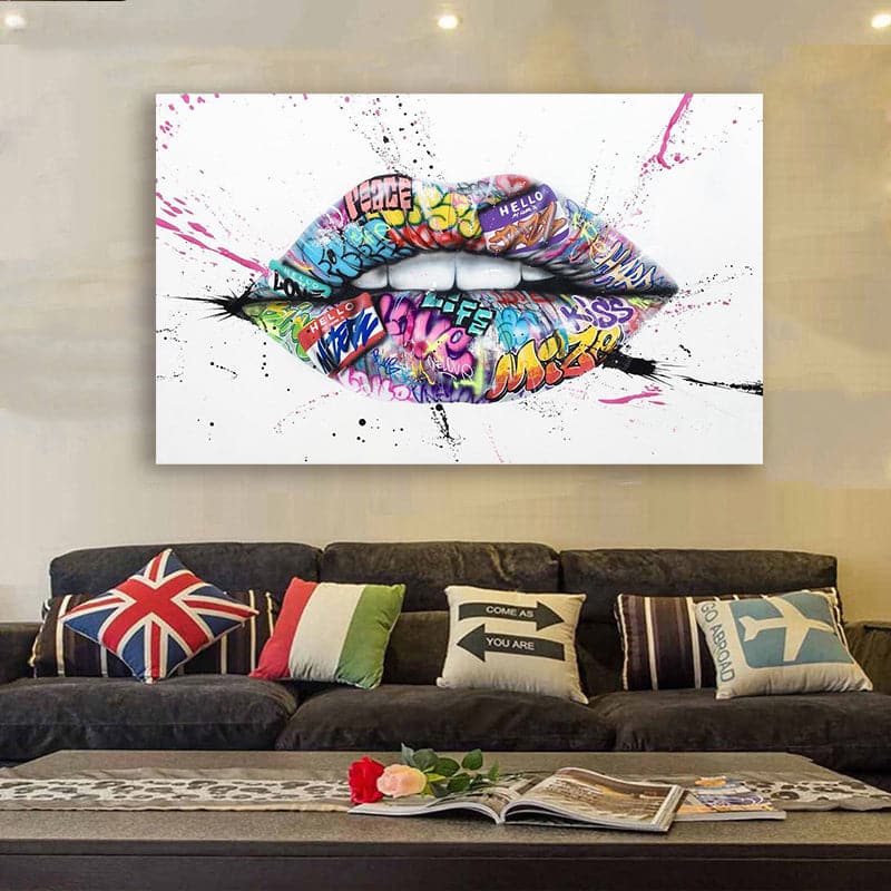 Framed 1 Panel - Lip Art