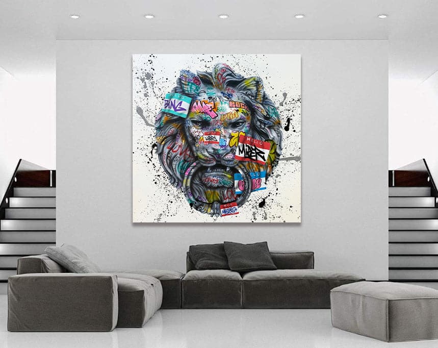 Framed 1 Panel - Lion Art