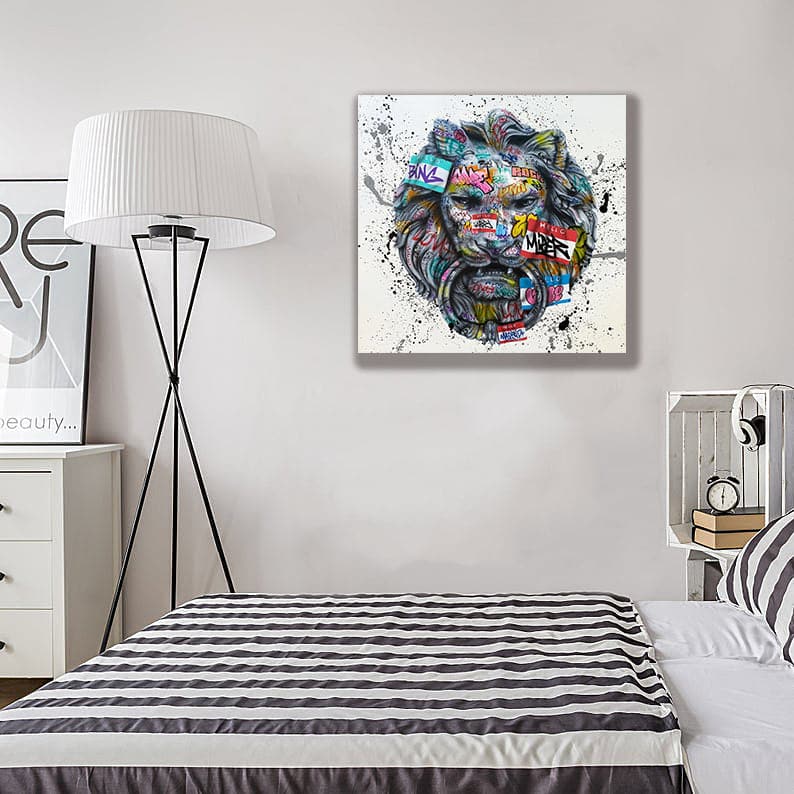 Framed 1 Panel - Lion Art