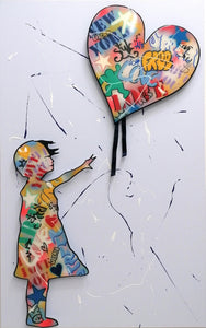 Framed 1 Panel - Banksy - There is always hope