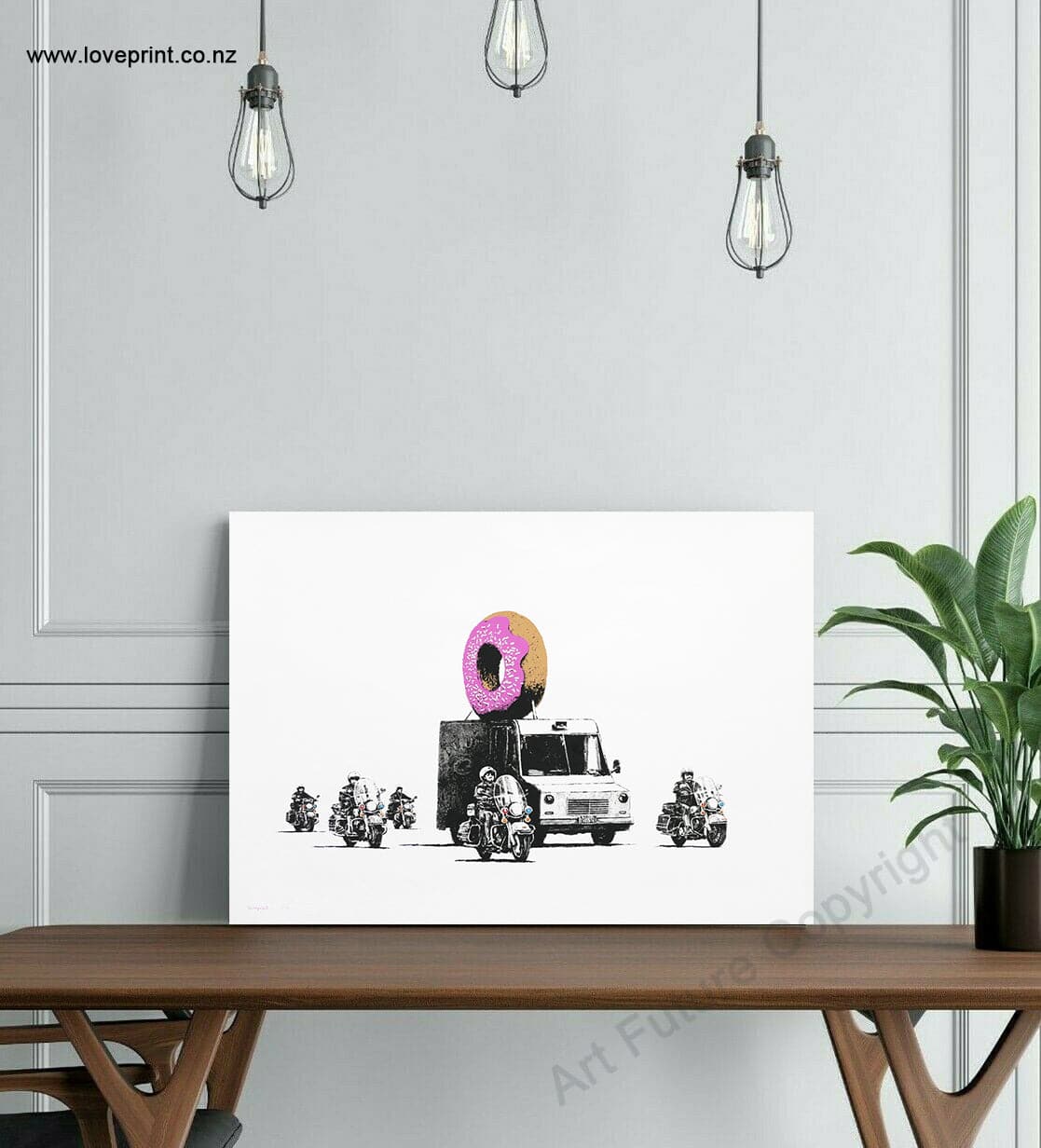 Framed 1 Panel - Banksy - Donut