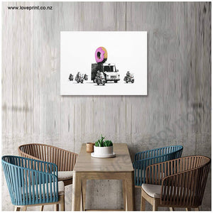 Framed 1 Panel - Banksy - Donut