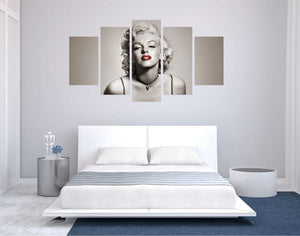 Framed 5 Panels - Marilyn Monroe